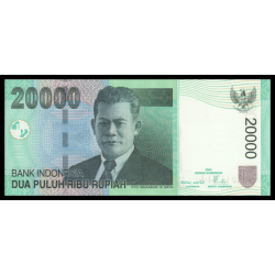 Indonésie, P-144d, 20 000 rupiah, 2007, Neuf / UNC | Billet de banque de collection en vente sur Monnaies Du Monde-SHOP