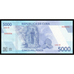 C_b@, P-w146, 5 000 pesos, 2026, Neuf / UNC | Billet de banque de collection en vente sur Monnaies Du Monde-SHOP