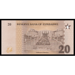Zimbabwe, P-w116, 20 ZiG, 2026, Neuf / UNC | Billet de banque de collection en vente sur Monnaies Du Monde-SHOP