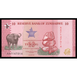 Zimbabwe, P-w115, 10 ZiG, 2026, Neuf / UNC | Billet de banque de collection en vente sur Monnaies Du Monde-SHOP
