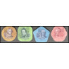 Transnistrie, Pièces plastique de 1, 3, 5, 10 roubles, 2014, Neuf / UNC