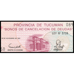 Tucuman, P-S2715, 100 australes, 1991 - Billet de banque en vente sur Monnaies du Monde SHOP
