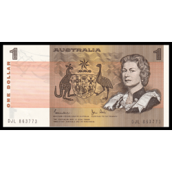 Australie, P-42d, 1 dollar, 1983, SPL / A-UNC | Billet de banque de collection en vente sur Monnaies Du Monde-SHOP
