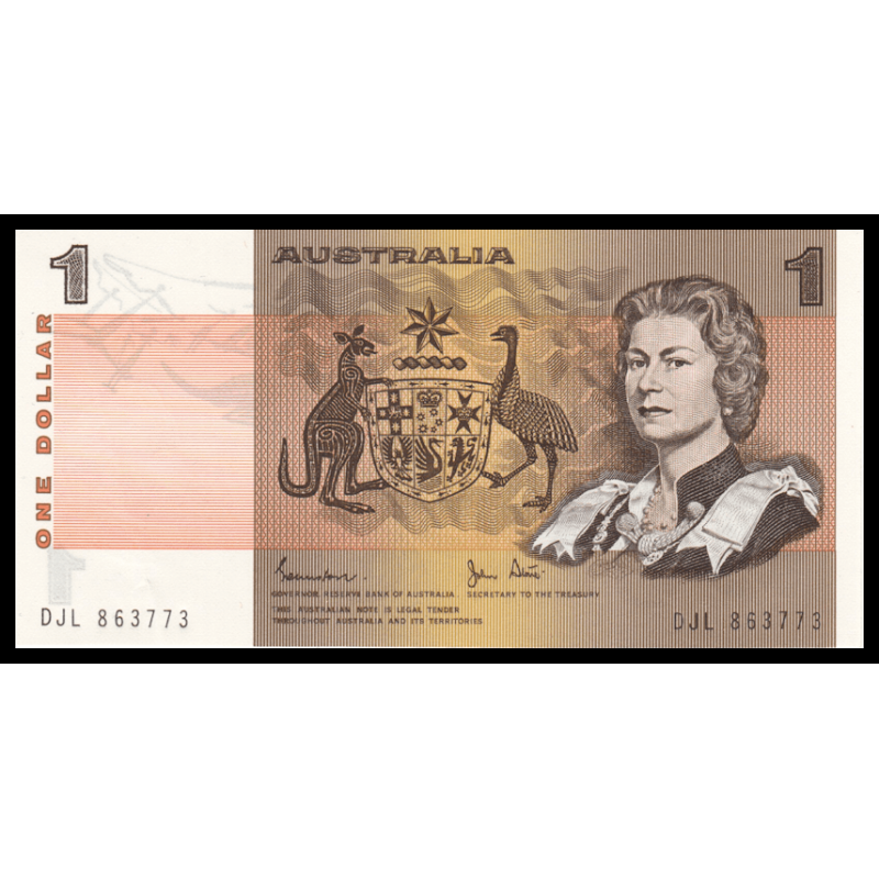 Australie, P-42d, 1 dollar, 1983, SPL / A-UNC | Billet de banque de collection en vente sur Monnaies Du Monde-SHOP