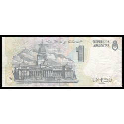 Argentine, P-339b, 1 peso, 1993, TTB / VERY FINE