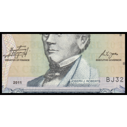Liberia, P-27g, 10 dollars, 2011 - Billet de banque en vente sur Monnaies du Monde SHOP