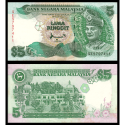 Malaisie, P-35, 5 ringgit, ND (1995), Neuf / UNC | Billet de banque de collection en vente sur Monnaies Du Monde-SHOP