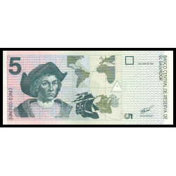 Salvador, P-147b2, 5 colones, 1998, Neuf / UNC | en vente sur Monnaies Du Monde-SHOP
