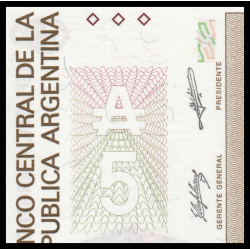 Argentine, P-324b, 5 australes, 1989 - Billet de banque en vente sur Monnaies du Monde SHOP