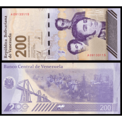 Venezuela P-w120 200 bolívares 2023 | Billet de banque de collection en vente sur Monnaies Du Monde-SHOP
