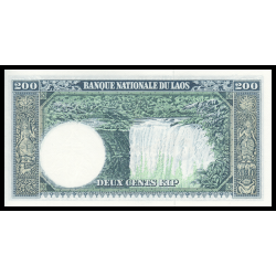 Laos P-13b 200 kip 1963 Neuf-UNC | Billet de banque de collection en vente sur Monnaies Du Monde-SHOP