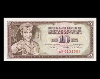 Yugoslavia, P-082c, 10 dinara, 1968