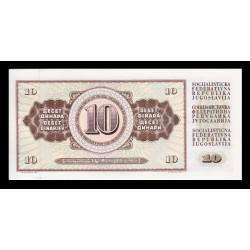 Yougoslavie, P-082c, 10 dinara, 1968 - Billet de banque en vente sur Monnaies du Monde SHOP
