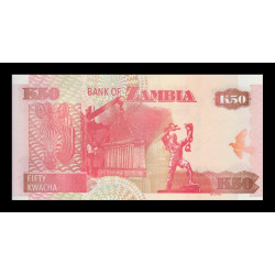 Zambie, P-37i, 50 kwacha, 2010 - Billet de banque en vente sur Monnaies du Monde SHOP