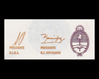 Argentina, P-360, 10 pesos, 2016