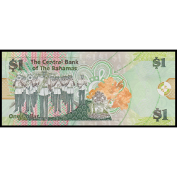 Bahamas, p-71A, 1 dollar, 2015 - Billet de banque en vente sur Monnaies du Monde SHOP