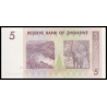Zimbabwe, P-066, 5 dollars, 2007 - Billet de banque en vente sur Monnaies du Monde SHOP