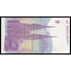 Croatie, P-17, 5 dinara, 1991 - Billet de banque en vente sur Monnaies du Monde SHOP