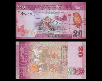Sri Lanka, p-123c, 20 roupies, 2015