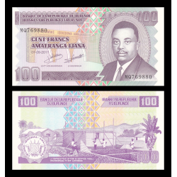 Burundi, P-44b, 100 francs, 2011 - Billet de banque en vente sur Monnaies du Monde SHOP