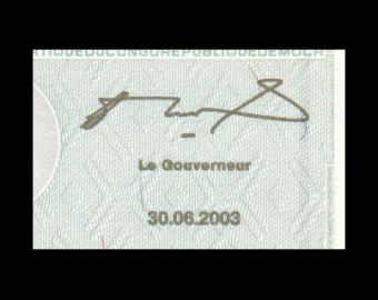 Congo, P-94, 20 francs, 2003