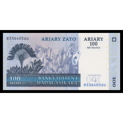 Madagascar, P-086b, 100 ariary, 2004 - Billet de banque en vente sur Monnaies du Monde SHOP