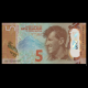 Nouvelle Zélande, p-191, 5 dollars, 2015 SUP