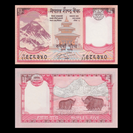 Nepal, p-60(2), 5 roupies, 2010