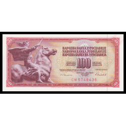 Yougoslavie, P-090c, 100 dinara, 1986 - Billet de banque en vente sur Monnaies du Monde SHOP