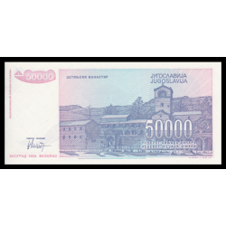 Yougoslavie, P-130, 50 000 dinara, 1993 - Billet de banque en vente sur Monnaies du Monde SHOP