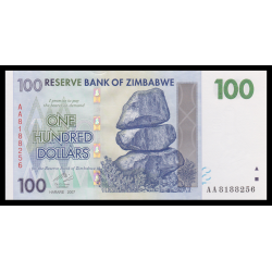 Zimbabwe, P-069, 100 dollars, 2007 - Billet de banque en vente sur Monnaies du Monde SHOP