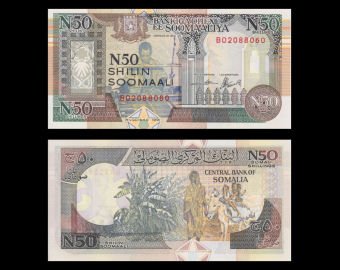 Somalia, p-R2, 50 shillings, 1991