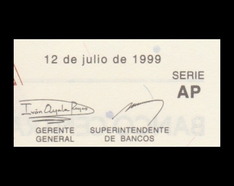 Ecuador, P-127e, 10000 sucres, 1999