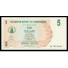 Zimbabwe, P-038, 5 dollars, 2006 - Billet de banque en vente sur Monnaies du Monde SHOP