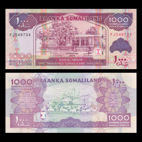 Somaliland, P-20c, 1000 shillings, 2014